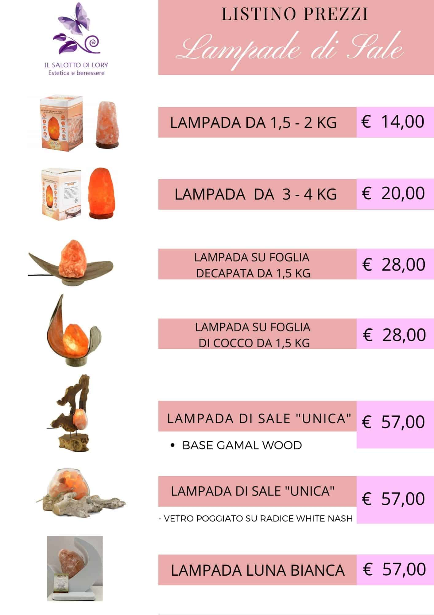 LISTINO LAMPADE DI SALE 1